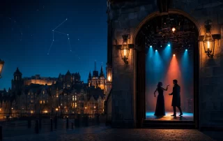 Contemporary script performance on Edinburgh’s Royal Mile