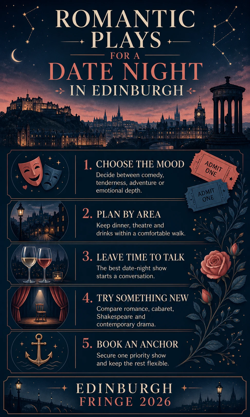 Romantic plays for a date night in Edinburgh