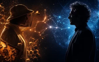 A beekeeper and physicist connected across a cosmic universe